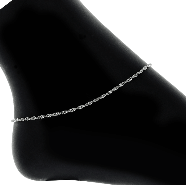 Addie Adjustable Anklet (Silver)