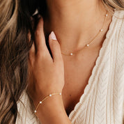 Meg Station Adjustable Necklace (Gold)