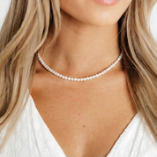 Swarovski Round White Pearl Necklace