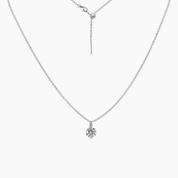 Tessa Brilliant CZ Adjustable Necklace (Silver)