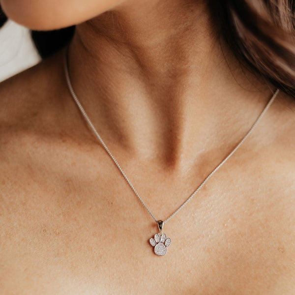 Paw CZ Charm (Gold)