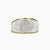 Swarovski Crystal Curved Ring (Gold)