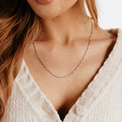Addie Adjustable Chain 24"(Silver)