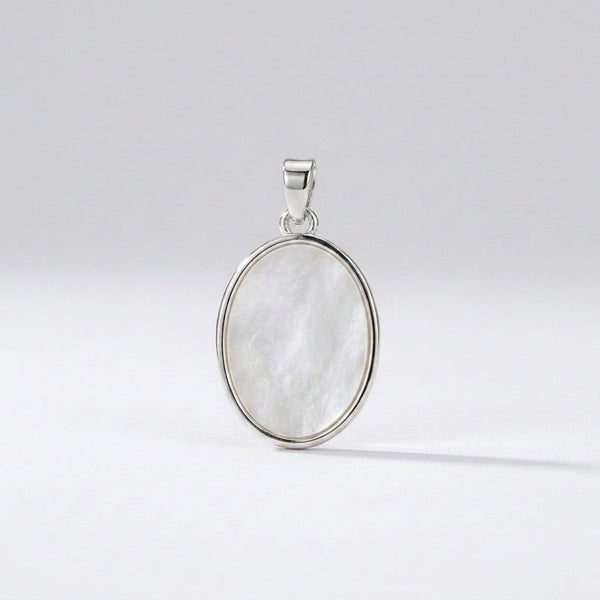 Mother of Pearl Tree of Life Pendant (Silver)