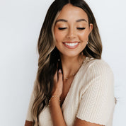 Meg Station Adjustable Necklace (Gold)