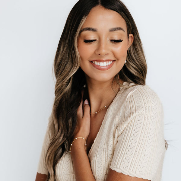 Meg Station Adjustable Necklace (Gold)