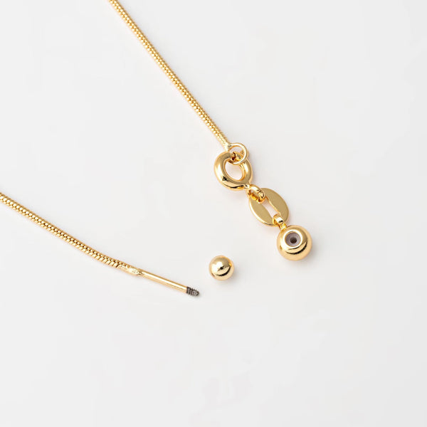 Sienna Snake Adjustable Threader Chain 18"(Gold)