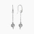 Eros Milano Earrings Silver Sirius Ball Earrings in Rhodium Overlay