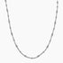 Eros Milano Necklaces Silver Galatea Lunar Bead Necklace in Rhodium Overlay