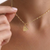 11:11 Angel Number Heart Charm (Gold)