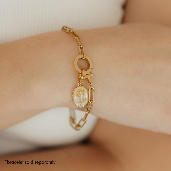 Grace Blooms Charm Birth Flower Charm (Gold)