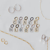 Grace Blooms Charm Classic Initial Charm (Silver)