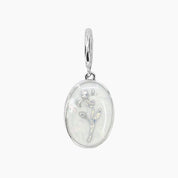 Grace Blooms Charm February - Violet Birth Flower Charm (Silver)