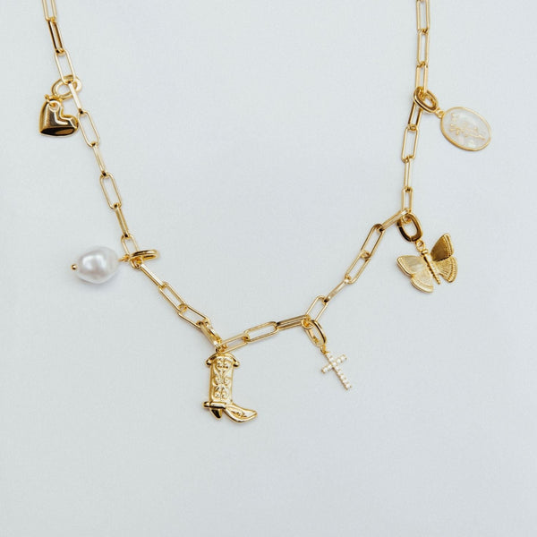 Grace Blooms Charm Heart Charm (Gold)
