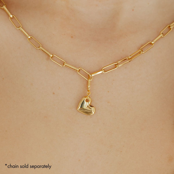 Grace Blooms Charm Heart Charm (Gold)