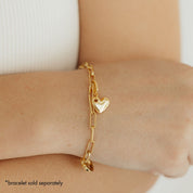 Grace Blooms Charm Heart Charm (Gold)