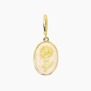 Grace Blooms Charm November - Chrysanthemum Birth Flower Charm (Gold)
