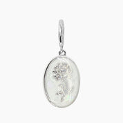 Grace Blooms Charm November - Chrysanthemum Birth Flower Charm (Silver)