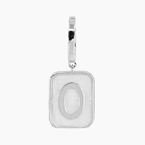 Grace Blooms Charm O Classic Initial Charm (Silver)