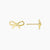 Grace Blooms Earrings Bow Stud Earrings (Gold)