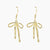 Grace Blooms Earrings Gold Bow Dangle Earrings (Gold)