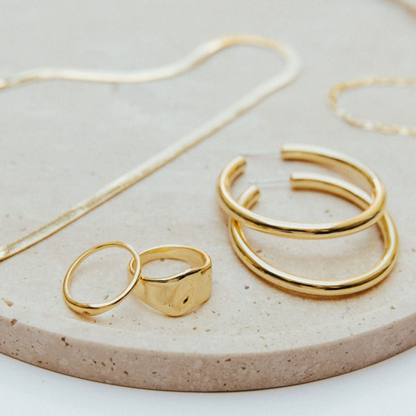 Grace Blooms Earrings Gold Ella Earrings Large (Gold)