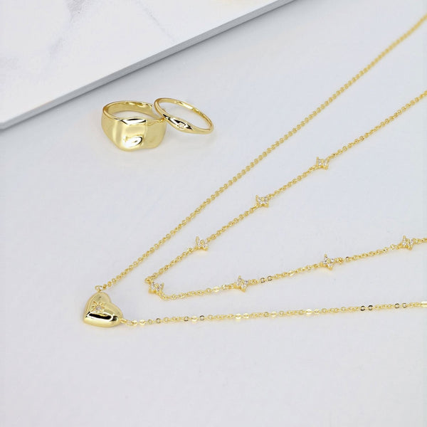 Grace Blooms Necklace Nova Station Necklace (Gold)