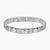 Italgem Steel Bracelets,Men's Italgem Stainless Steel and Rose Gold Link Bracelet