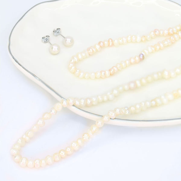 Masami Pearls Earrings Freshwater Pearl Stud Earrings