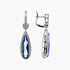 Mystic Earrings Blue / Purple / Green MYSTIC QUARTZ MIDNIGHT SKY & WHITE TOPAZ EARRINGS IN RHODIUM FINISH
