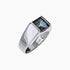 Mystic Rings Mystic Quartz Square-Cut Ring in Sterling Silver