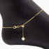 Roma Italian Adjustables Anklet Italian Giana Curb Adjustable Anklet (Gold)