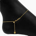 Roma Italian Adjustables Anklet Up to 10" Adjustable Verona Cable Anklet (Gold)