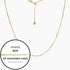 Roma Italian Adjustables Necklaces Gold 20" Italian Venezia Box Adjustable Chain (Gold)