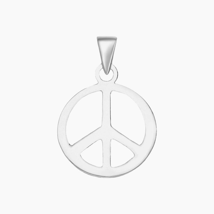 Roma Silver Collection Pendants Pendant Sterling Silver Peace Sign Pendant