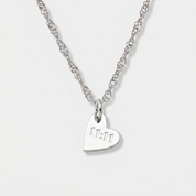 11:11 Angel Number Heart Charm (Silver)