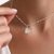 11:11 Angel Number Heart Charm (Silver)