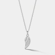 Angel Wing Adjustable Necklalce (Silver)