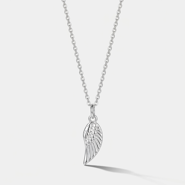 Angel Wing Adjustable Necklalce (Silver)