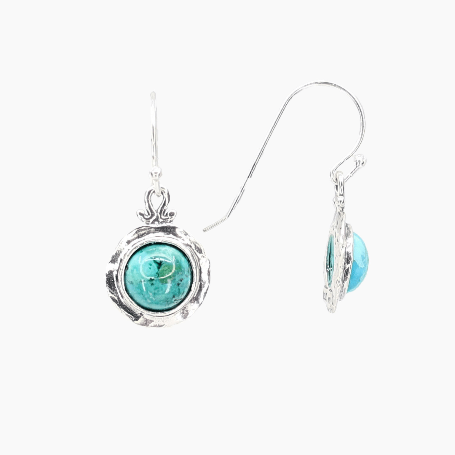 Sterling Silver Earrings w/ Turquoise - Seaside Art Gallery