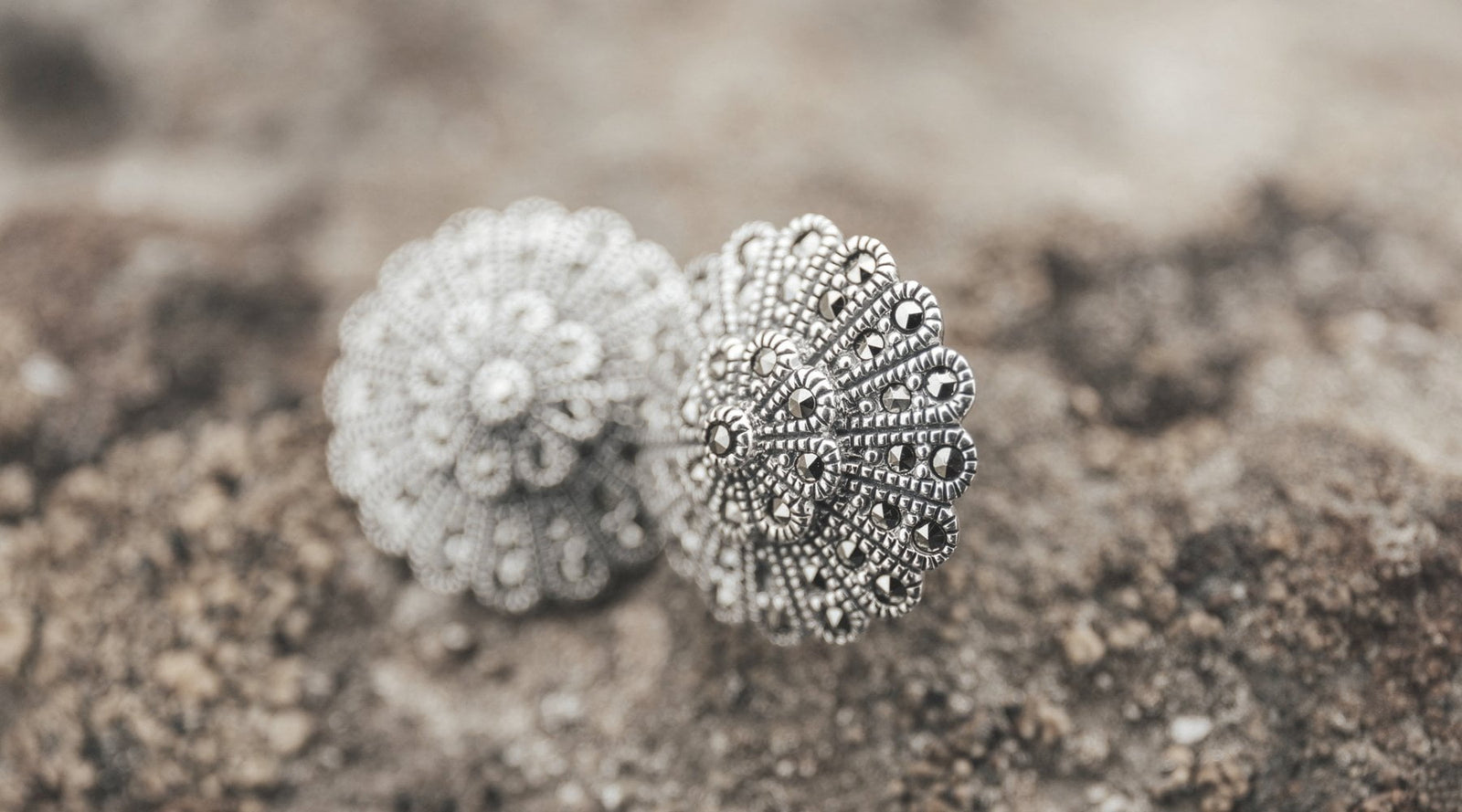 Vintage Marcasite Ivy Leaf Brooch Pin 