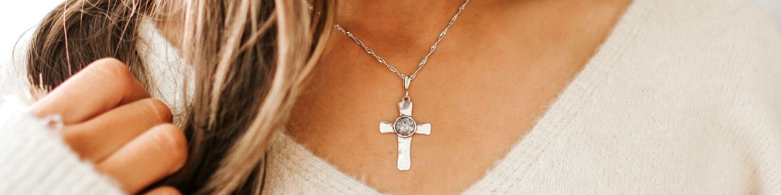 Roma Sterling Silver Cross