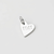 11:11 Angel Number Heart Charm (Silver)