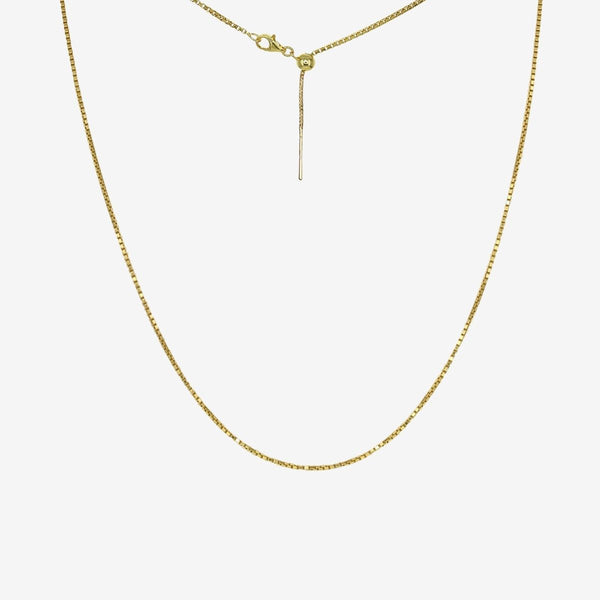 20"Bella Adjustable Box Chain (Gold)
