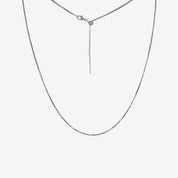 20"Bella Adjustable Box Chain (Silver)