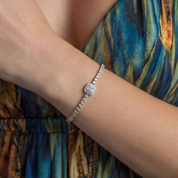 Luxe Center Tennis Bracelet