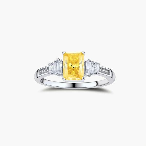 Sunset Sovereign Moissanite Ring