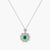 Green Daisy Bloom Necklace