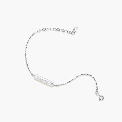 Baroque Pearl Chain Bracelet