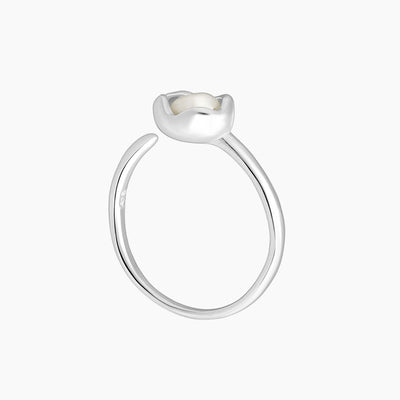 Roma Freshwater Pearl Adjustable Sterling Silver Ring